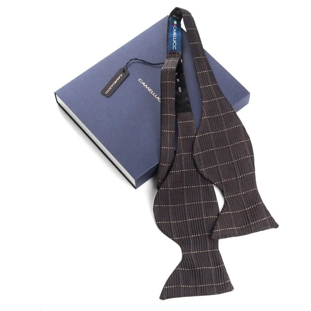 Men's Self-tied Bow Tie Big Butterfly Bow‎ tie 100%silk Textured S715
